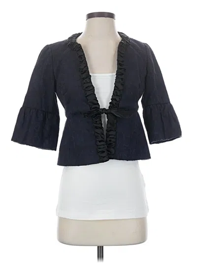 Pre-owned Ann Taylor Loft Blazer Jacket In Blue