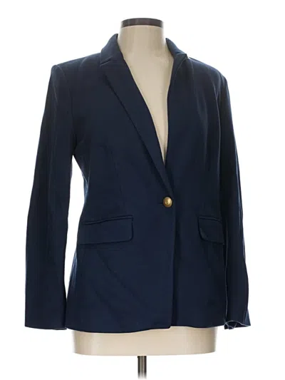 Pre-owned Ann Taylor Loft Blazer Jacket In Blue