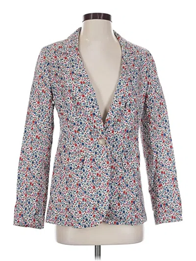Pre-owned Ann Taylor Loft Blazer Jacket In Blue