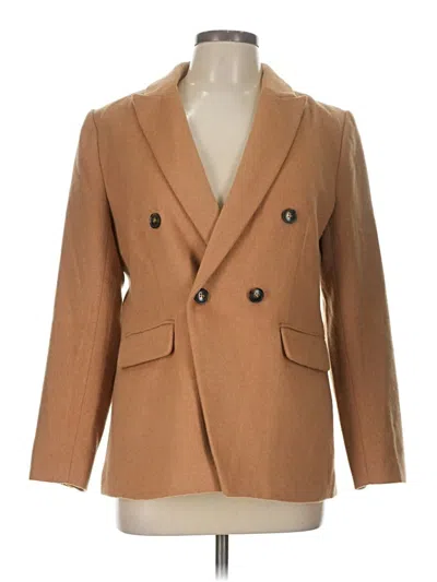 Pre-owned Ann Taylor Loft Blazer Jacket In Brown