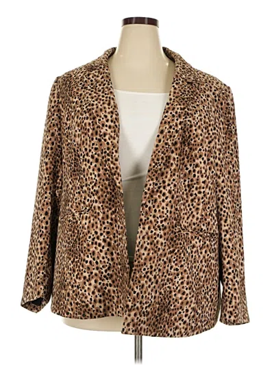 Pre-owned Ann Taylor Loft Blazer Jacket In Brown