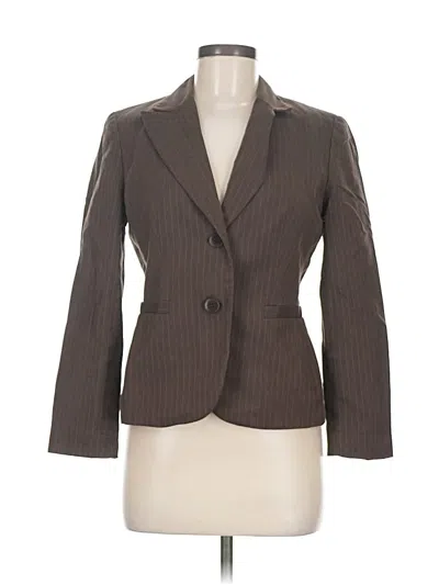 Pre-owned Ann Taylor Loft Blazer Jacket In Brown