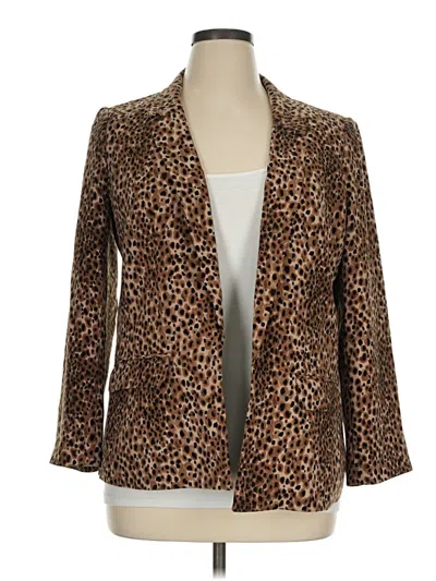 Pre-owned Ann Taylor Loft Blazer Jacket In Brown