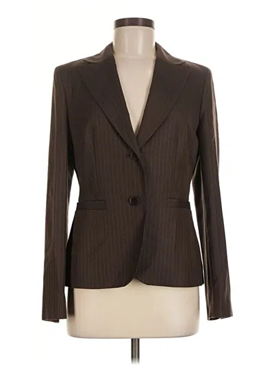 Pre-owned Ann Taylor Loft Blazer Jacket In Brown