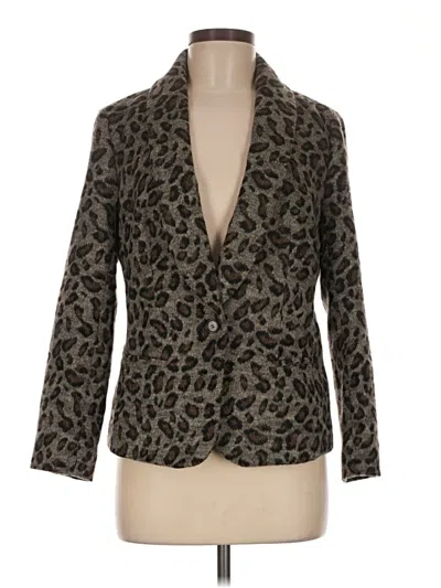 Pre-owned Ann Taylor Loft Blazer Jacket In Brown