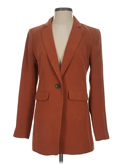 Pre-owned Ann Taylor Loft Blazer Jacket In Brown