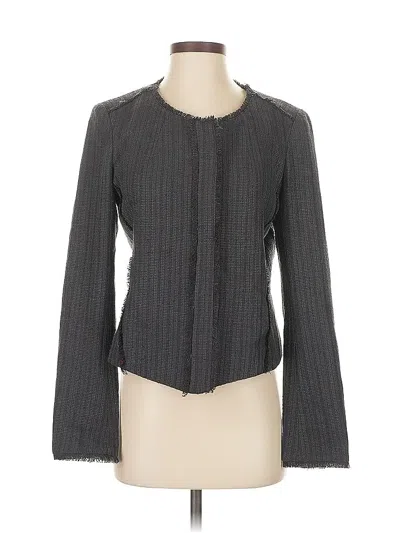 Pre-owned Ann Taylor Loft Blazer Jacket In Gray