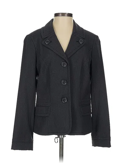 Pre-owned Ann Taylor Loft Blazer Jacket In Gray