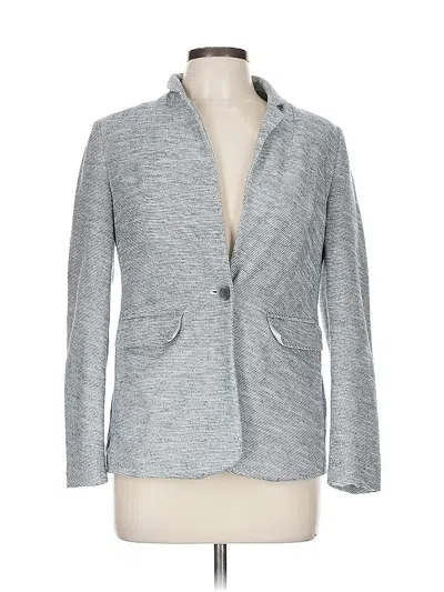 Pre-owned Ann Taylor Loft Blazer Jacket In Gray