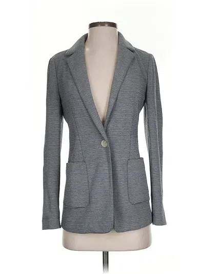 Pre-owned Ann Taylor Loft Blazer Jacket In Gray