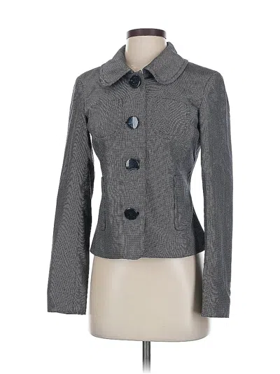 Pre-owned Ann Taylor Loft Blazer Jacket In Gray