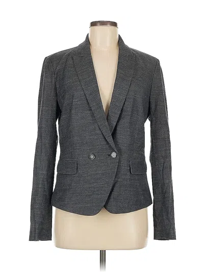 Pre-owned Ann Taylor Loft Blazer Jacket In Gray