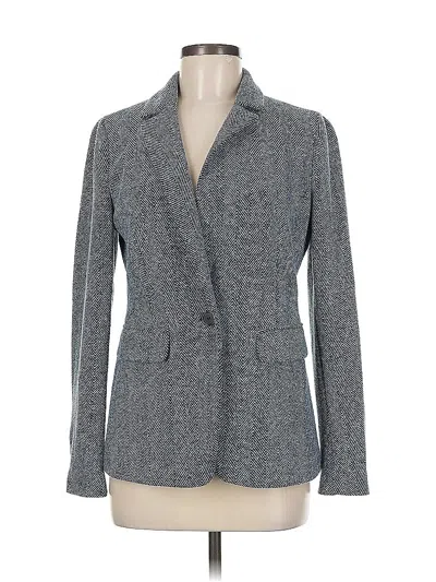 Pre-owned Ann Taylor Loft Blazer Jacket In Gray