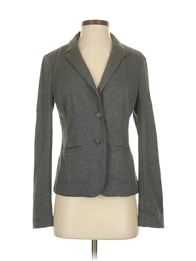 Pre-owned Ann Taylor Loft Blazer Jacket In Gray
