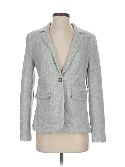 Pre-owned Ann Taylor Loft Blazer Jacket In Gray