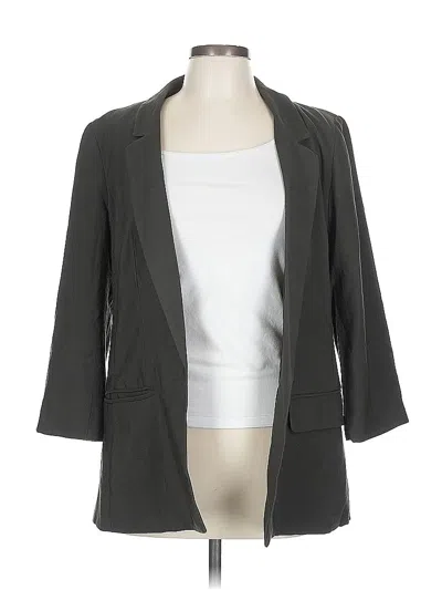 Pre-owned Ann Taylor Loft Blazer Jacket In Gray