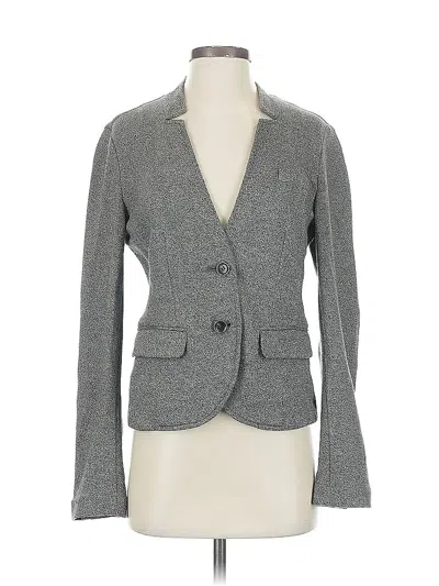 Pre-owned Ann Taylor Loft Blazer Jacket In Gray