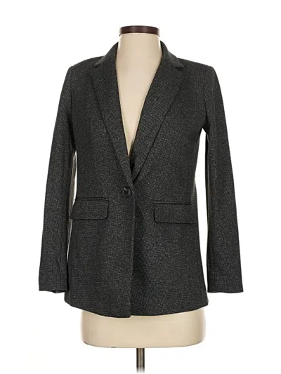 Pre-owned Ann Taylor Loft Blazer Jacket In Gray
