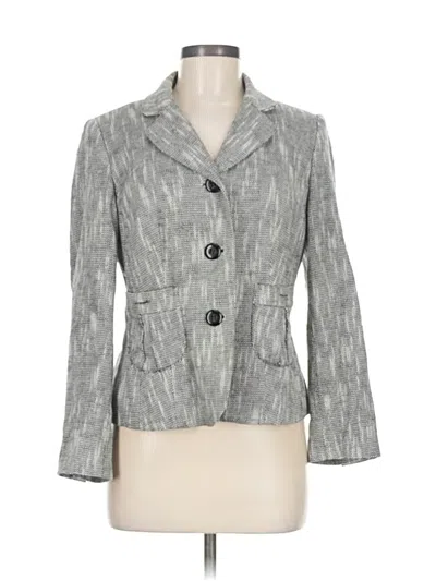 Pre-owned Ann Taylor Loft Blazer Jacket In Gray