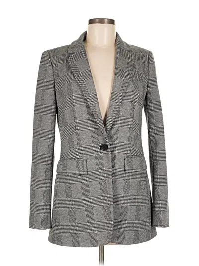 Pre-owned Ann Taylor Loft Blazer Jacket In Gray