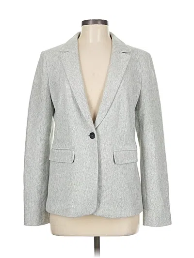 Pre-owned Ann Taylor Loft Blazer Jacket In Gray