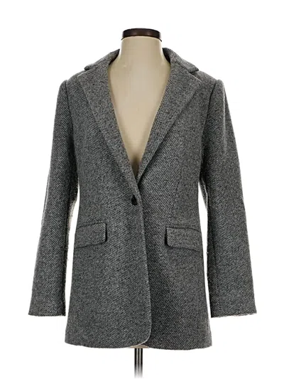 Pre-owned Ann Taylor Loft Blazer Jacket In Gray
