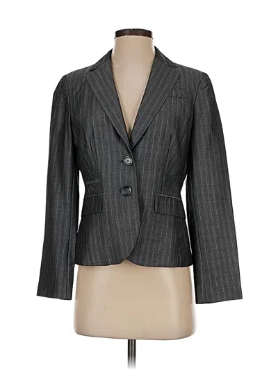 Pre-owned Ann Taylor Loft Blazer Jacket In Gray