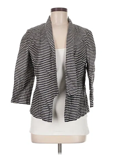 Pre-owned Ann Taylor Loft Blazer Jacket In Gray