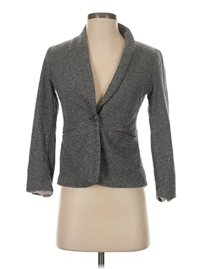 Pre-owned Ann Taylor Loft Blazer Jacket In Gray