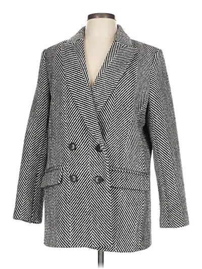 Pre-owned Ann Taylor Loft Blazer Jacket In Gray