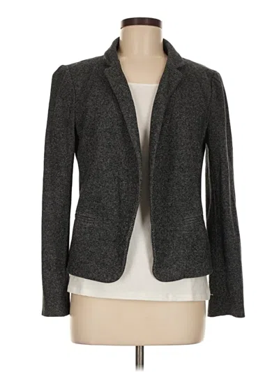 Pre-owned Ann Taylor Loft Blazer Jacket In Gray