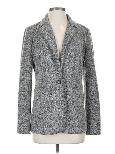 Pre-owned Ann Taylor Loft Blazer Jacket In Gray