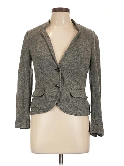 Pre-owned Ann Taylor Loft Blazer Jacket In Gray