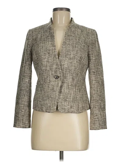 Pre-owned Ann Taylor Loft Blazer Jacket In Gray