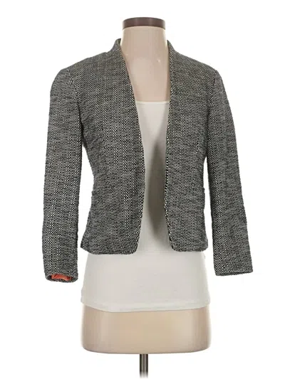 Pre-owned Ann Taylor Loft Blazer Jacket In Gray