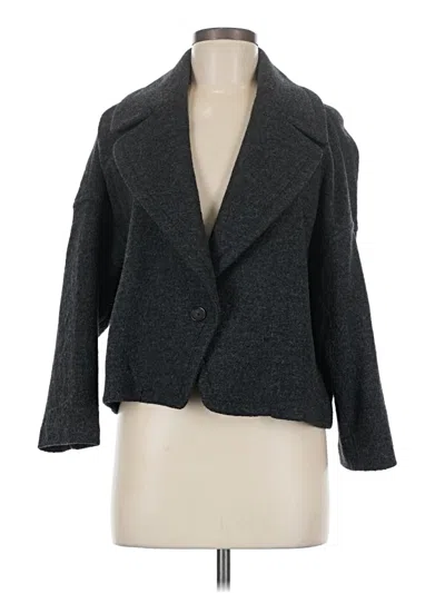 Pre-owned Ann Taylor Loft Blazer Jacket In Gray