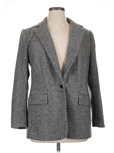 Ann Taylor Loft Blazer Jacket In Gray