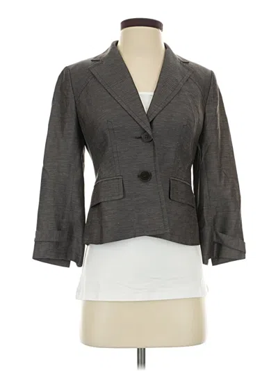 Pre-owned Ann Taylor Loft Blazer Jacket In Gray