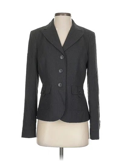 Pre-owned Ann Taylor Loft Blazer Jacket In Gray