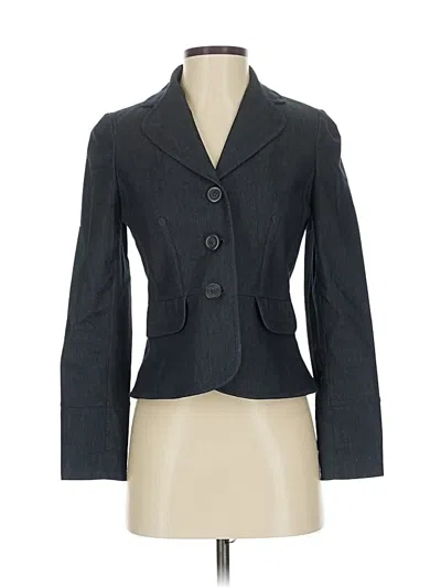 Pre-owned Ann Taylor Loft Blazer Jacket In Gray