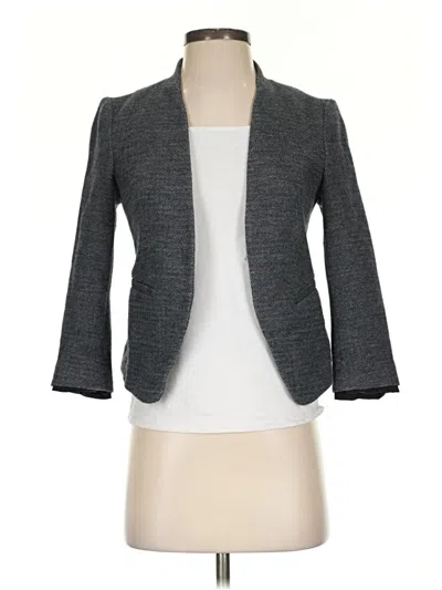 Pre-owned Ann Taylor Loft Blazer Jacket In Gray