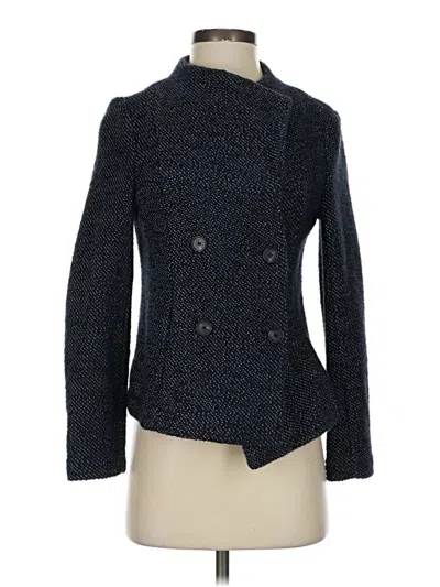 Pre-owned Ann Taylor Loft Blazer Jacket In Gray