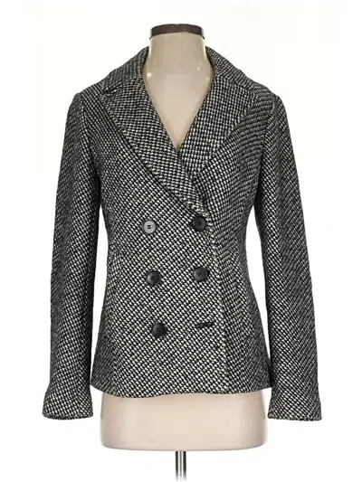 Pre-owned Ann Taylor Loft Blazer Jacket In Gray