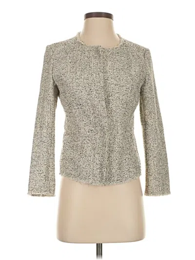 Pre-owned Ann Taylor Loft Blazer Jacket In Gray