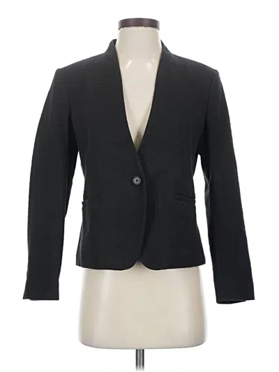 Pre-owned Ann Taylor Loft Blazer Jacket In Gray