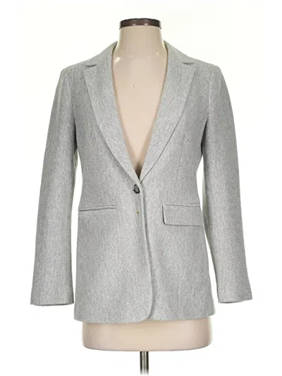 Pre-owned Ann Taylor Loft Blazer Jacket In Gray