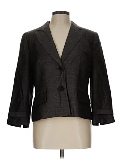 Pre-owned Ann Taylor Loft Blazer Jacket In Gray