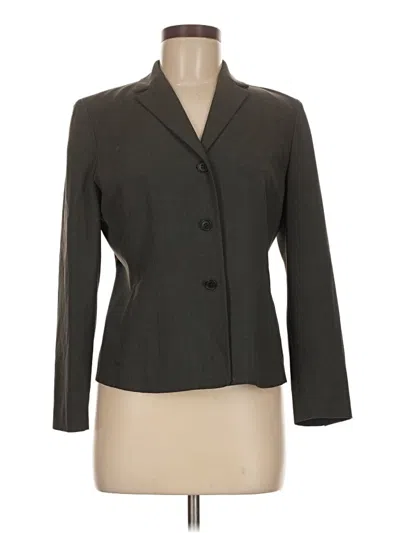 Pre-owned Ann Taylor Loft Blazer Jacket In Gray