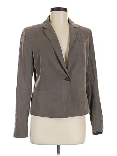 Pre-owned Ann Taylor Loft Blazer Jacket In Gray
