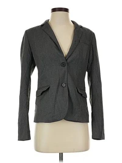 Pre-owned Ann Taylor Loft Blazer Jacket In Gray